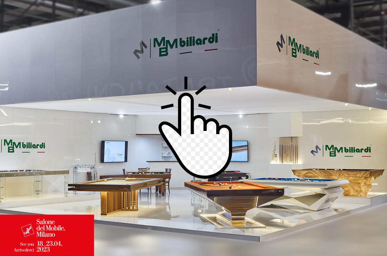 Stand Virtuale MBM Biliardi presso il Salone del mobile di Milando